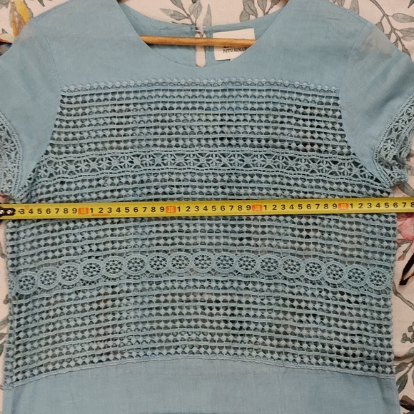 LEBEL RITU KUMAR Torqiouse Cotton Top - Picture 6 of 7